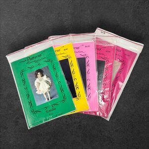 Lot 5 Connie Lee Finchum Doll Clothes Patterns UNCUT 16"–24" Kellie & Emilia 90s